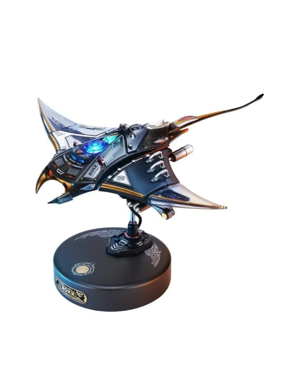 NEW ROKR 3D Metal Model Manta Ray Electric Mechanical Building Model Teens Toy P